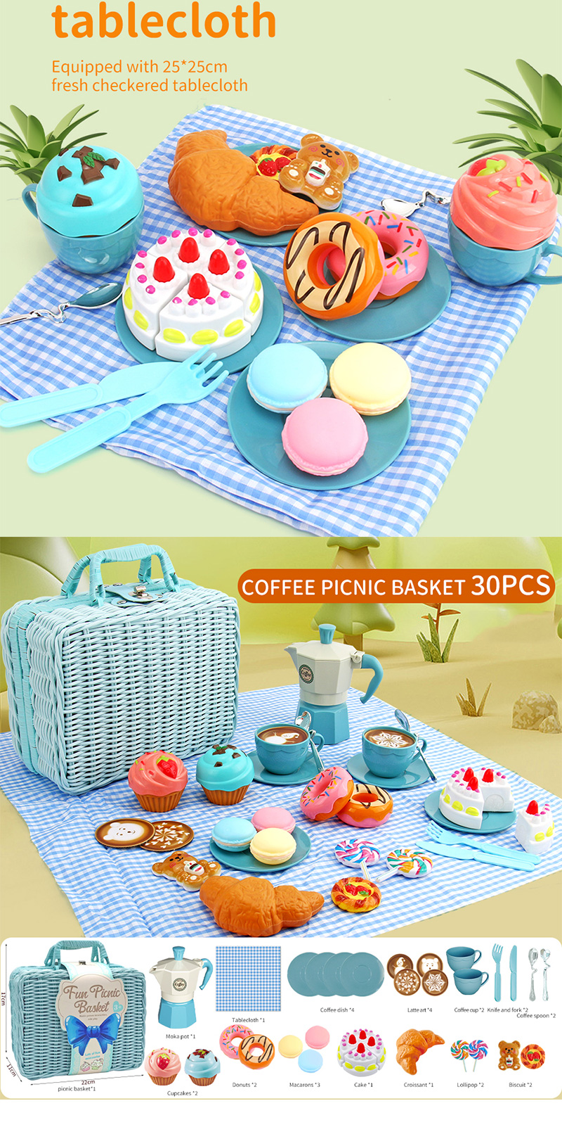 Picnic Basket Toy Set (3)
