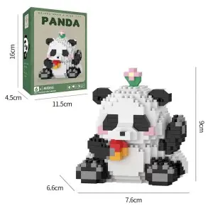 Creative Panda Micro Bamboo Block Toy Set – Multiple Styles, Educational Party Favors for Kids
