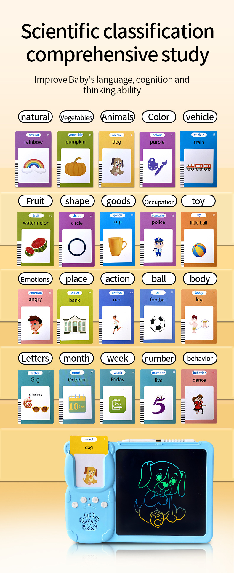 Talking flash card LCD drawing tablet (3)