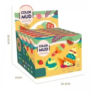 Children Creative DIY Plasticine Kit Kids Hand-on Ability Training Funny Color Clay Ice Cream Making Mold Dough Tool Toys