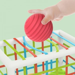 Early Education Sensory Shape Sorting Toys Toddler Developmental Learning Colorful Cube Montessori Toys for Babies 6-12 Months