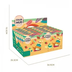 Kids Colorful Plasticine Popsicle Made DIY Plastic Cutter Roller Set Montessori Ice Cream Maker Clay Mold Kit for Children