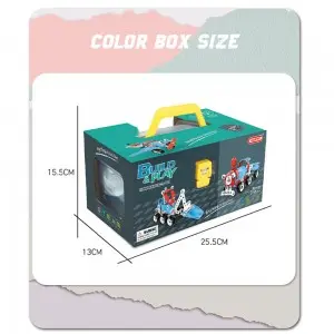 142pcs 6 Models In 1 STEM DIY Alien Robot Blocks Screw Nut Assemble Car Aircraft 3D Puzzle Building Toy For Children