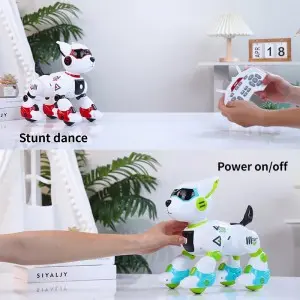 Smart Robotic Dog with Gesture Sensing & 40m Remote – Programmable STEM Toy with Multi Interactive Modes