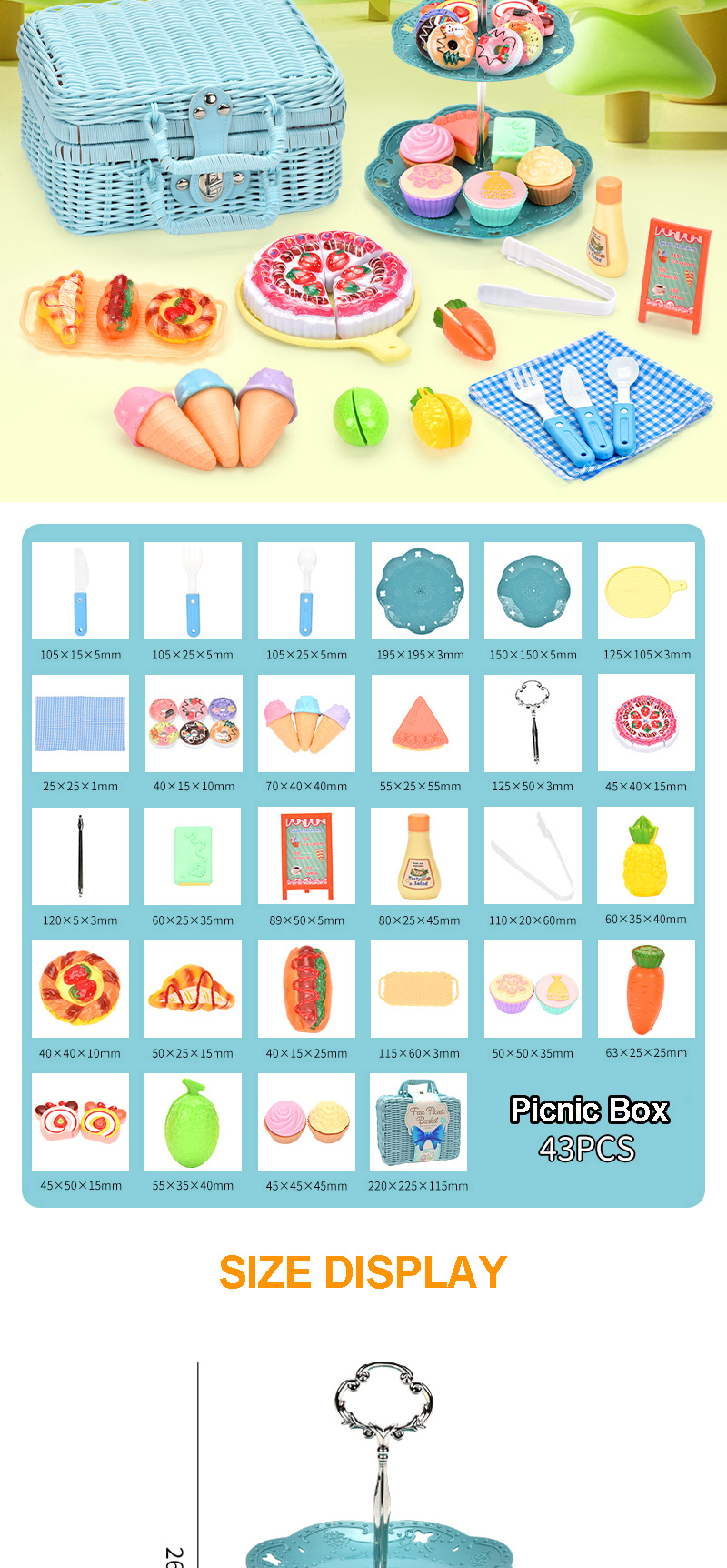 Picnic Basket Play Set (3)