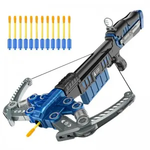 Boys Outdoor Sport Archery Game Military Model Bow and Arrow Play Set Soft Bullet Shooting Gun Plastic Crossbow Toys for Kids