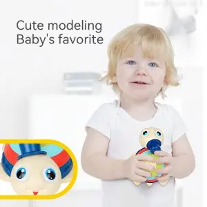 6pcs/Box Push and Go Baby Tortoise Toy Friction Powered Rainbow Color Tortue Kids Battery Operated Cartoon Luminous Turtle Toy