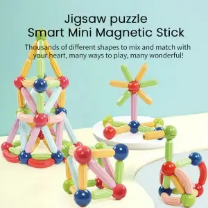 Magnetic Sticks and Balls Building Toy Set Children Creative DIY Construction Blocks for STEM Education