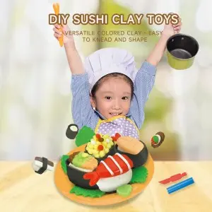 4 Colors Plasticine Handmade Kit Creative Sushi Modeling Clay DIY Toys Plasticine Children Intellectual Play Dough Toys Set
