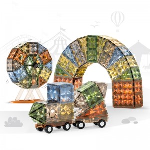 Kids Magnetic Building Tiles Toys 3D Magnet Puzzles Stacking Blocks Toddler STEM Education