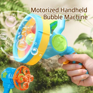 Outdoor Summer Beach Kids Electric Handheld Bubble Blowing Gun Children Party Fun Gifts Plastic Bubble Toys for Toddlers