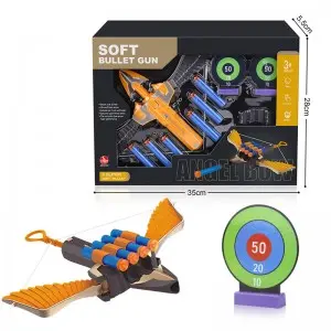 Indoor Outdoor Visual Training Target Aiming Shooting Game Crossbow Toy Boy Gift Bow And Arrow Archery Toy Set for Kids