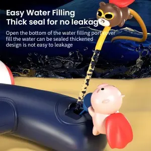 Summer Outdoor Children Cute Pig / Bear Water Blaster Beach Swimming Pool Water Fighting Game Kids Cartoon Animal Water Gun Toy
