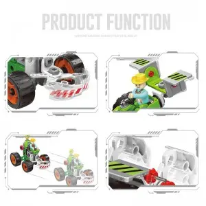 3-in-1 DIY Assembly Agriculture Truck Toy Harvester Plow Machine Construction Set City Vehicle Farm Tractor Building Kit For Kids