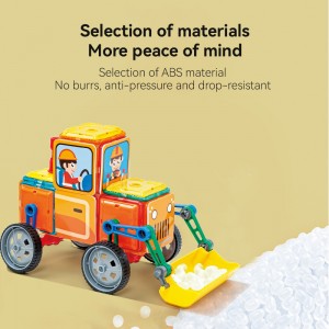 Magnetic Tiles Building Blocks Toys Baby Enlighten Magnet Engineering Vehicles Connection Toys