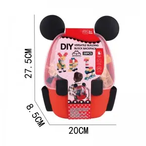 58 Pieces Creative Construction Brick Parent-child Interactive Assembly Toys Kids Intelligent DIY Building Blocks with Backpack