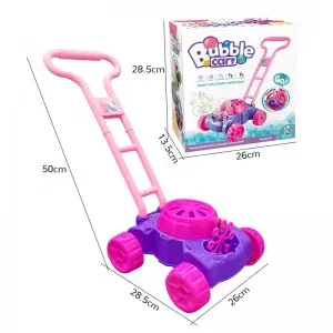 Summer Outdoor Electronic Automatic Bubble Maker Machine Toddler Fun Bubble Blowing Push Toys for Preschool Kids Boys and Girls