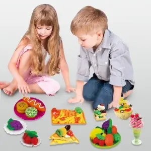 Custom Toddler Simulated Kitchen Food Homemade Mold Kids Early Educational Play Dough Extruder Machine Tree House Noodle Clay Maker Toy