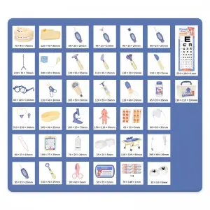 Doctor Pretend Play Kit – 42-Piece Medical Toy Set with Light/Sound, Portable Suitcase for Ages 3+