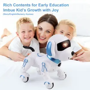 Electric Singing Dancing Story Telling Smart Programming RC Pet Dog Sit Down Creep Infrared Remote Control Robot Dog Toy for Kid