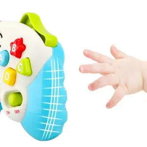 Infant Sensory Stimulation Development Toys Pretend Video Game Montessori Educational Baby & Toddler Toys with Light and Music