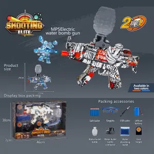 Boys Gift Plastic Electric Gel Ball Blaster M416 MP5 Soft Bullet Gun Pistol Outdoor Games Shooting Water Beads Gun Toy for Kid