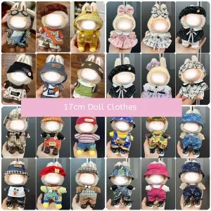 Kids Educational Doll Dress-up Game Premium Stylish Outfit Accessories 17cm Doll Clothes for Play & Display (No Doll)