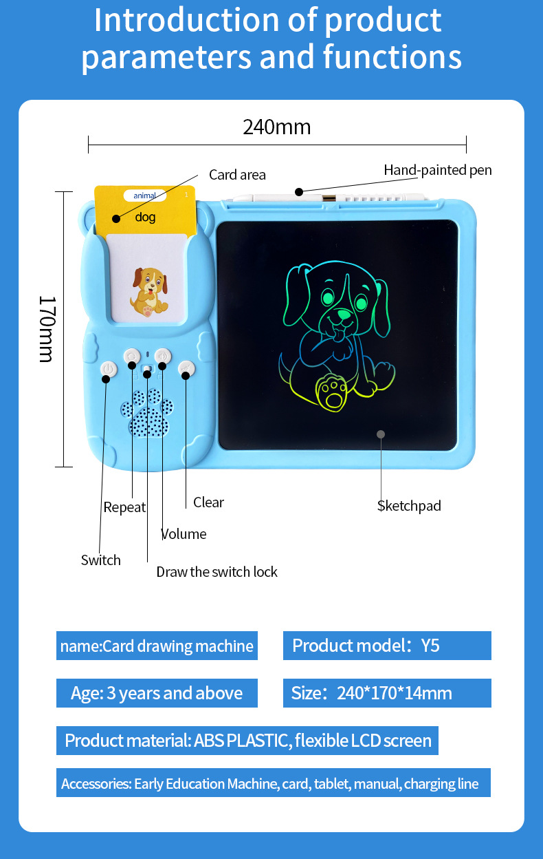 Talking flash card LCD drawing tablet (13)