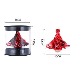 Magnetic Fidget Spinner Toy – Wind-Powered Desktop Stress Reliever with Manual/Blow Spin Modes