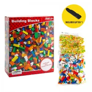 1000 PCS Building Blocks Kids Education Classic Basic Brick Particle Construction Toy Set Compatible with Major Brands