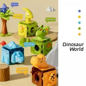 Classic Fun Marble Ball Run Track Toy DIY Construction Creative Structures Magnetic Tiles Tube Toy for Kids