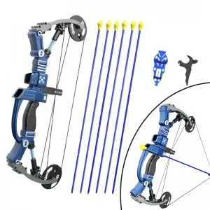 Children Outdoor Shooting Game Crossbow Toy Hand-eye Coordination Youth Boys Gift Sport Bow and Arrow Archery Toy Set for Kids