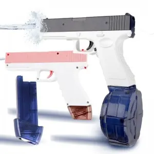 Beach/ Swimming Pool Long Range Water Shooting Blaster Electric Continuous Firing Water Gun Toys for Kids & Adults Outdoor Play