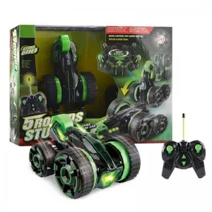 Kids Boys Gift 6-channel Radio-controlled Vehicle 360 Degrees Rotation Double-Sided Rc Stunt Car Toy with Light