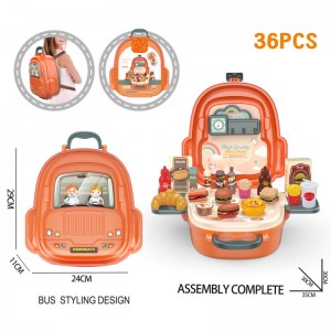 36 Pieces Simulation Fast Food Toy Set Children Educational Pretend Play Game