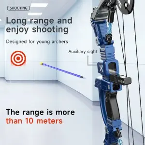 Children Outdoor Shooting Game Crossbow Toy Hand-eye Coordination Youth Boys Gift Sport Bow and Arrow Archery Toy Set for Kids