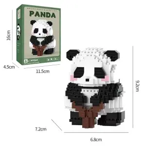 Creative Panda Micro Bamboo Block Toy Set – Multiple Styles, Educational Party Favors for Kids