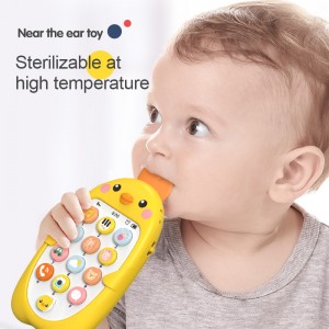 Early Learning Baby Mobile Phone Toy Music Light Analog Call Plastic Cellphone Chinese and English Bilingual Toy Phone For Kid