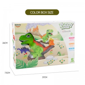 Custom Dinosaur World Clay Play Set Toddler Montessori Plasticine Model Kit DIY Handmade Color Dough Toys for Kids