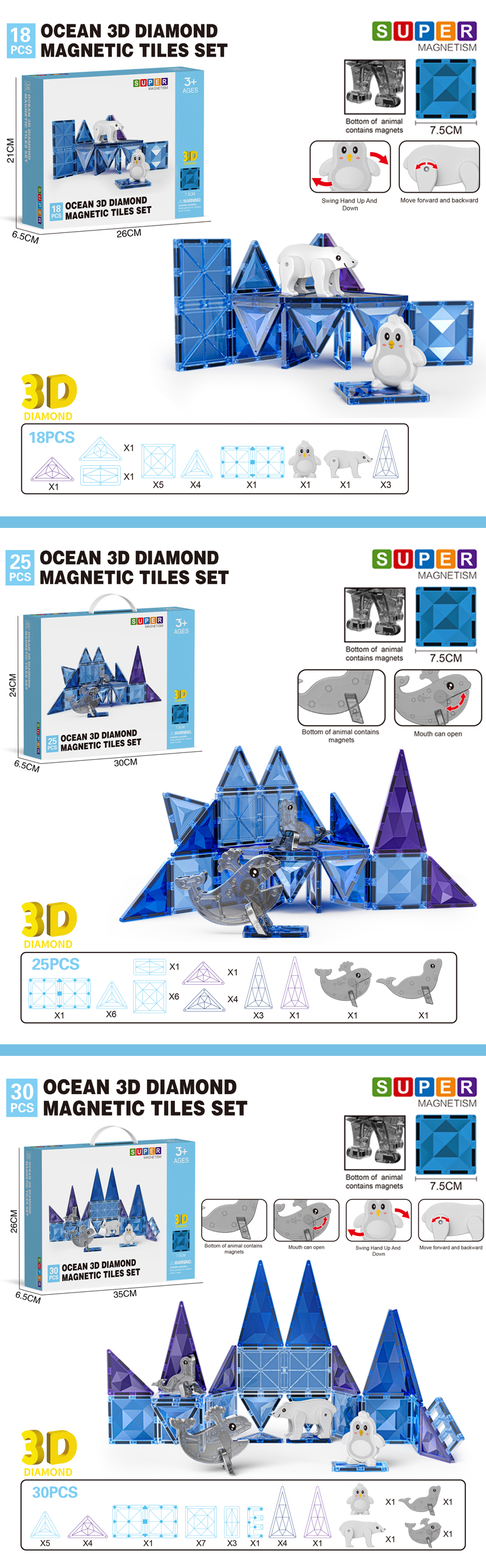 Animal Magnetic Tiles 详情