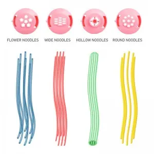 Children Pretend Play DIY Noddle Ice Cream Making Machine Clay Toys Color Plasticine Extruders Cutter Play Dough Tools For Kids