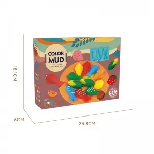 Kids Safe Intelligent DIY Air Dry Plasticine Soft Clay Toy Set Children Early Childhood Educational Modeling Play Dough with Tools