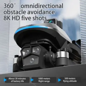 Remote Control Aerial Drone 8K HD Camera Brushless Foldable Quadcopter Toy with WIFI and GPS