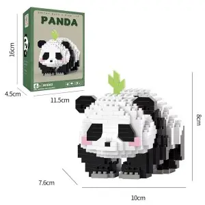 Creative Panda Micro Bamboo Block Toy Set – Multiple Styles, Educational Party Favors for Kids