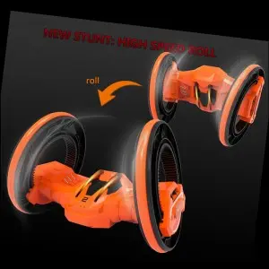 Cool Lighting RC Stunt Car Children Boy Surprise Gift Two Big Wheels Rotating Flip Radio Control Stunt Car Toys for Wholesale