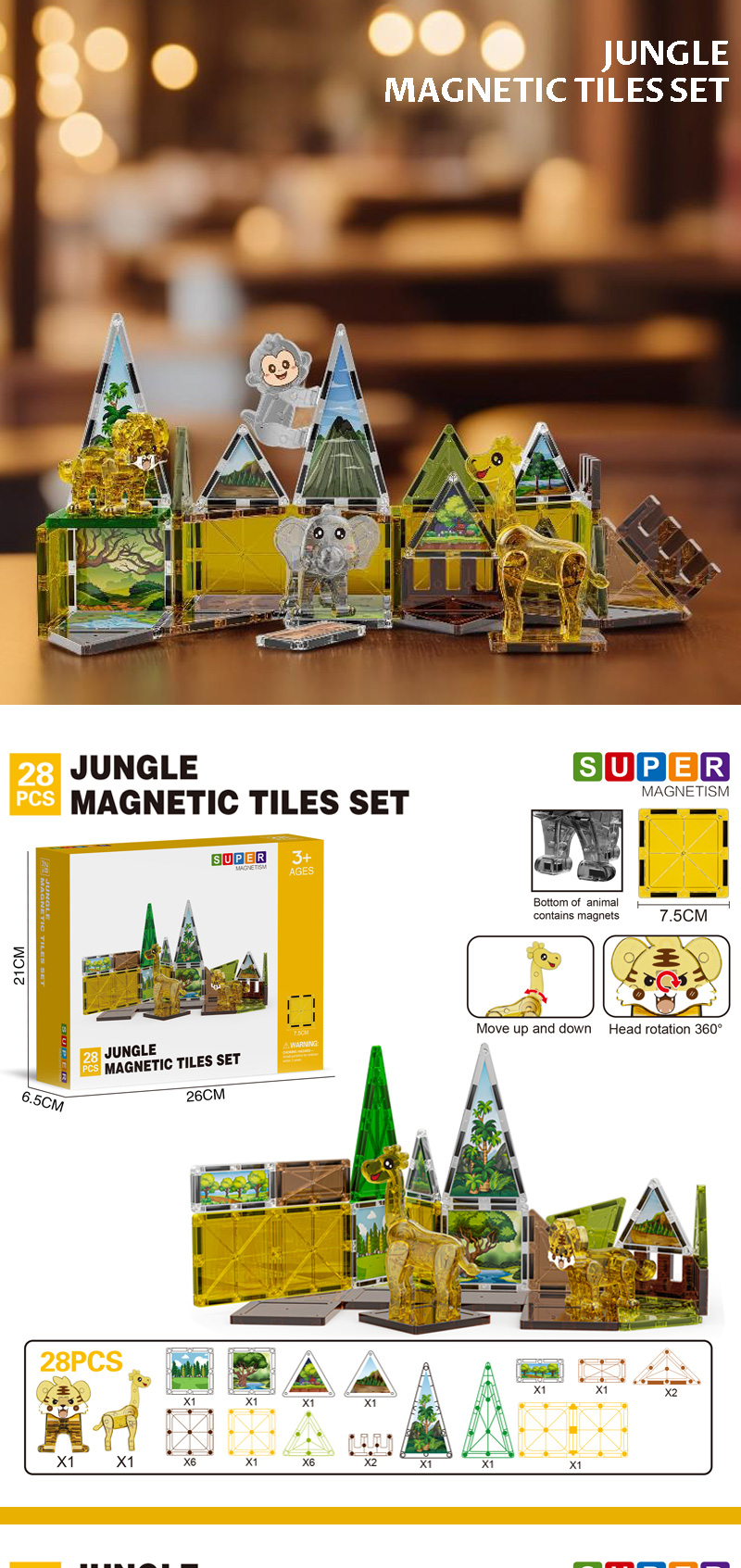 Animal Magnetic Tiles 详情 (1)