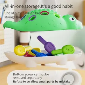 Children Early Enlightenment Color Matching Game Number Cognition Learning Toy Fine Motor Skill Training Splicing Dinosaur Toy