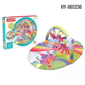 Newborn Stage-Based Sensory Fitness Play Gym Baby Toddler Developmental Activity Gym & Play Mat with Detachable Toys