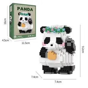 Creative Panda Micro Bamboo Block Toy Set – Multiple Styles, Educational Party Favors for Kids