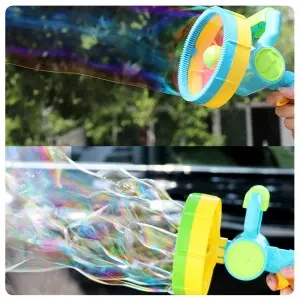 Outdoor Summer Beach Kids Electric Handheld Bubble Blowing Gun Children Party Fun Gifts Plastic Bubble Toys for Toddlers